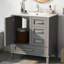 Ensemble de meuble-lavabo simple 30,00 po avec dessus en céramique Temon-1662006504