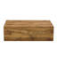 Table basse moderne en panneau de fibres à densité moyenne avec motif de marbre - 39,37 po x 23,62 po x 11,81 po-120241372