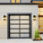 Modern Black 1-Light Outdoor Wall Lantern