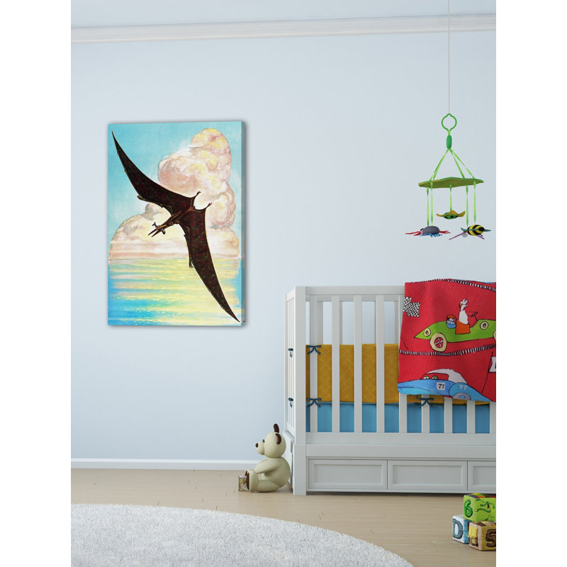 Pterodactyl by Curtis - No Frame Print on Canvas, 46 cm H x 30 cm W