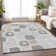 Machine Washable Indoor/Outdoor Claudian ACN1670 Gray Rug