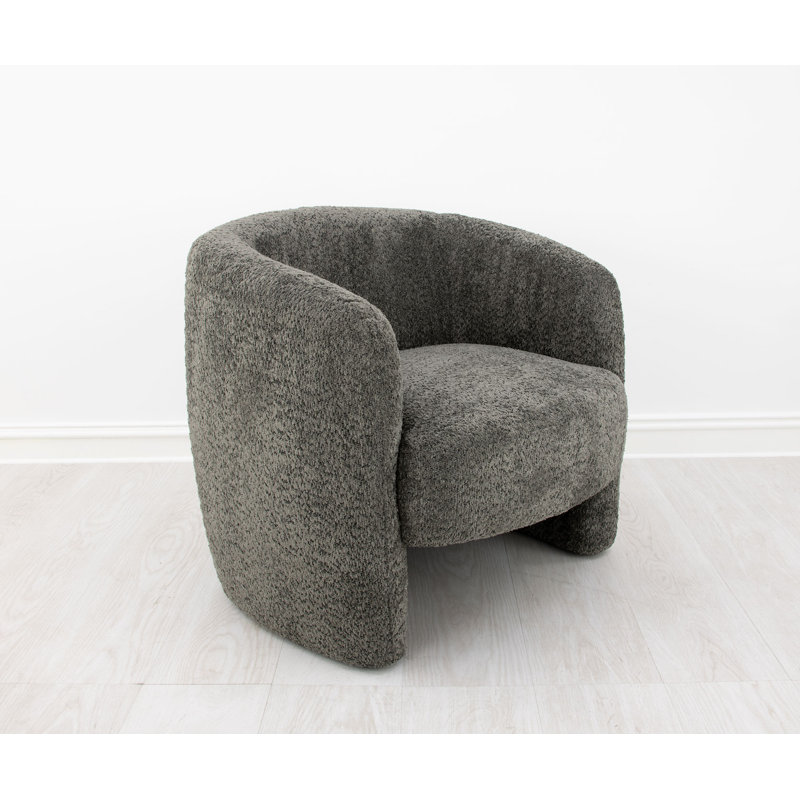 Mia Barrel Chair, Soft Eclipse Gray