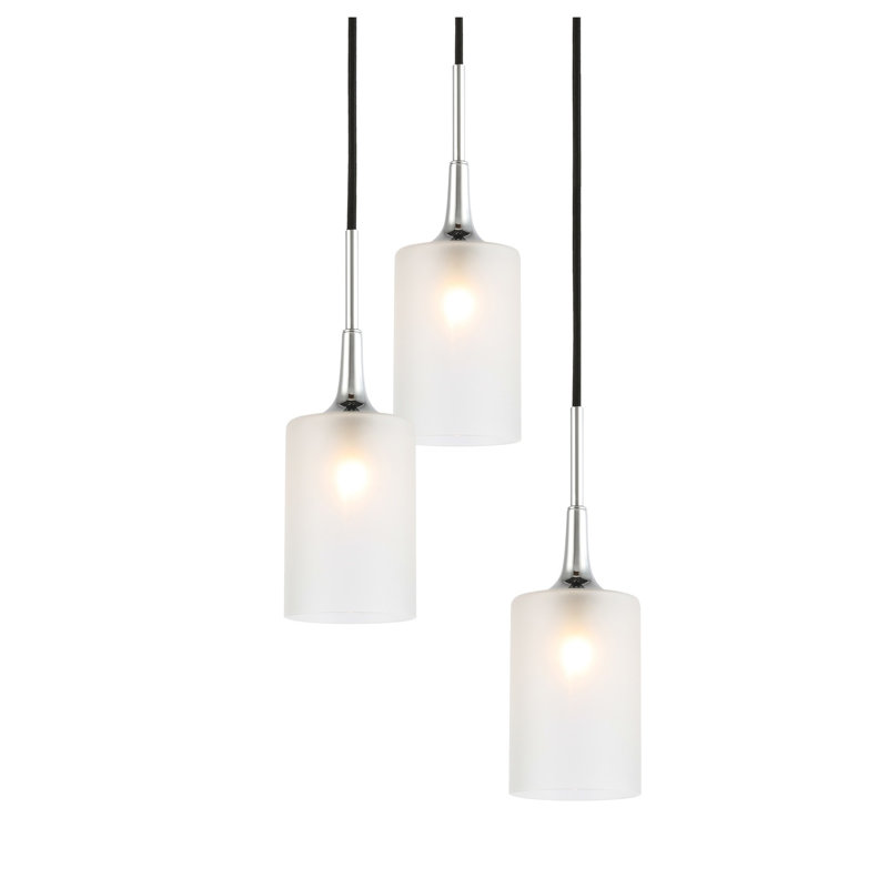 Shults 3 - Light Cluster Pendant, Chrome, Halogen