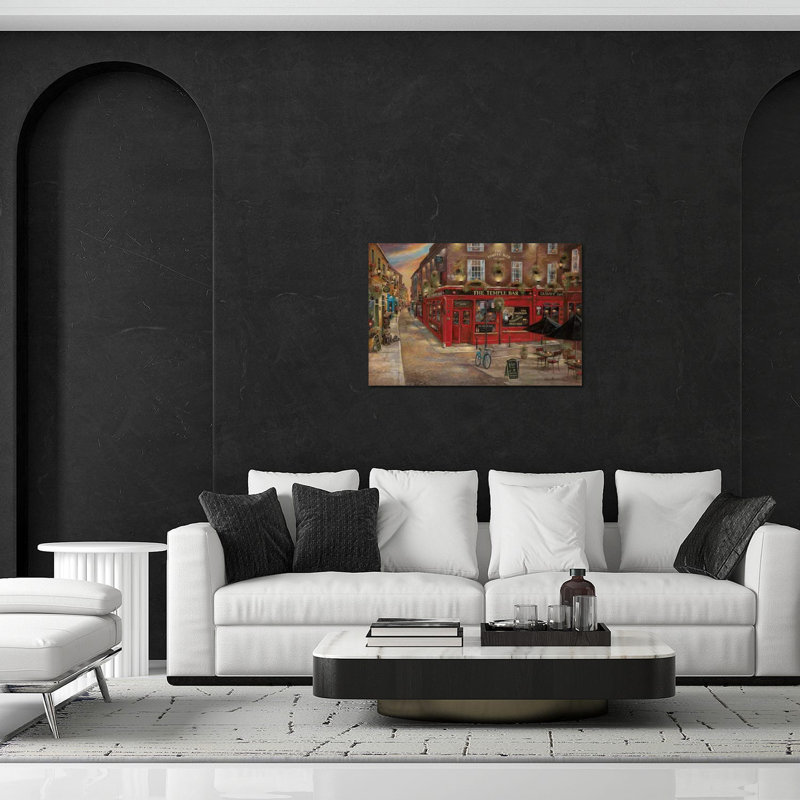 " The Temple Bar " by Ruane Manning, 16" H x 24" W x 0.25" D