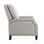 Fauteuil inclinable moderne en tissu de chenille avec structure en bois massif pour un espace de vie, à dossier, structure, hauteur de siège de 20 po, style transitionnel, poids de 76,01 lb