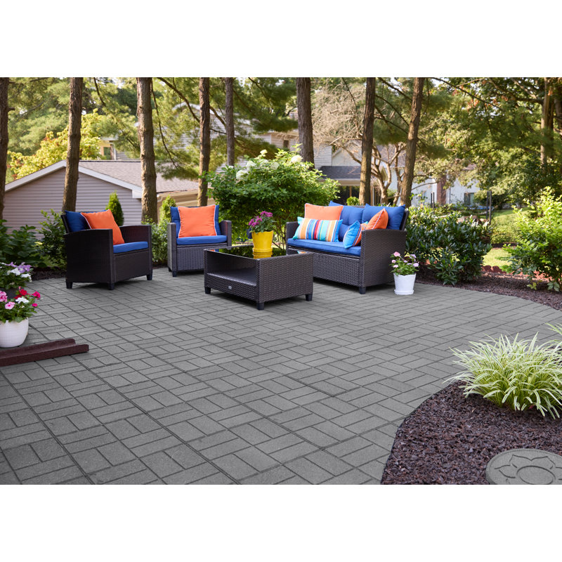Pavé SmartLoc 16 po de GroundSmart- (9), Gris foncé