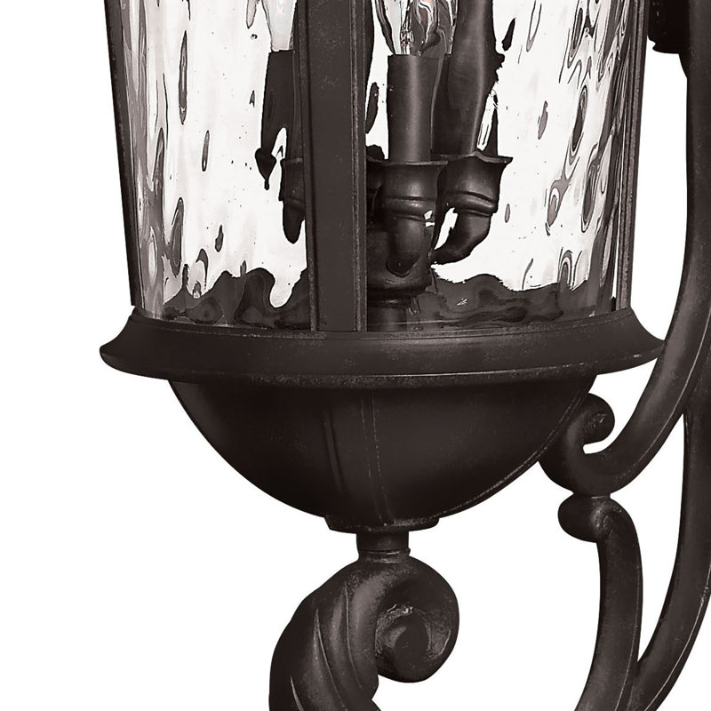 Windsor 6-Light Outdoor Wall Lantern, Black
