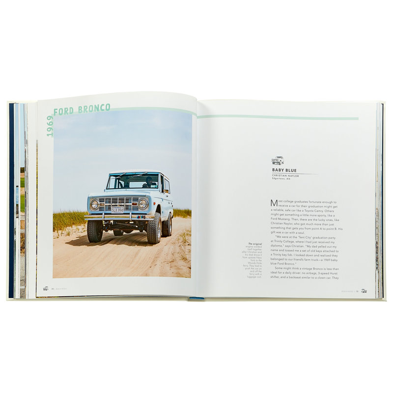 Beach Rides Leather Bound Book