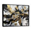 «Wild Wave Bliss Abstract Gold White Black I», reproduction d'art sur toile-275039091-302024691