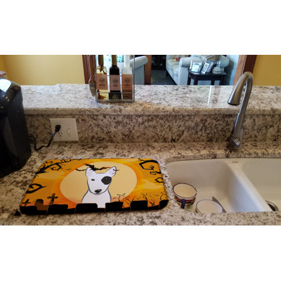 Tapis de séchage terrier halloween bull