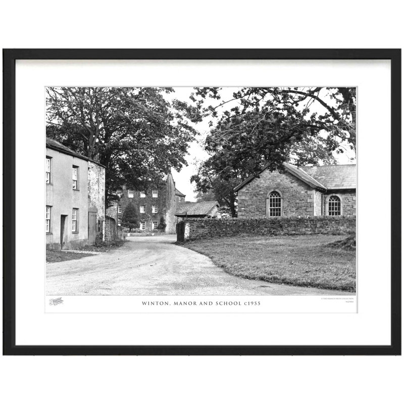 Winton, Manor And School C1955 by Francis Frith - Single Picture Frame Print, 28cm H x 36cm W x 2.3cm D