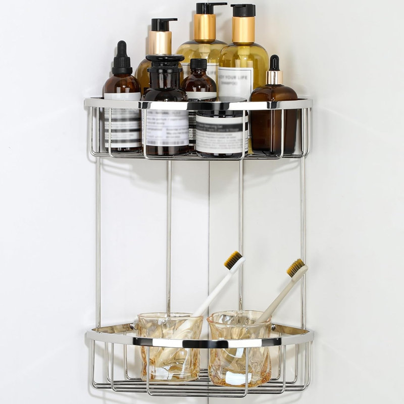 Stainless Steel Wall Bathroom Shelves