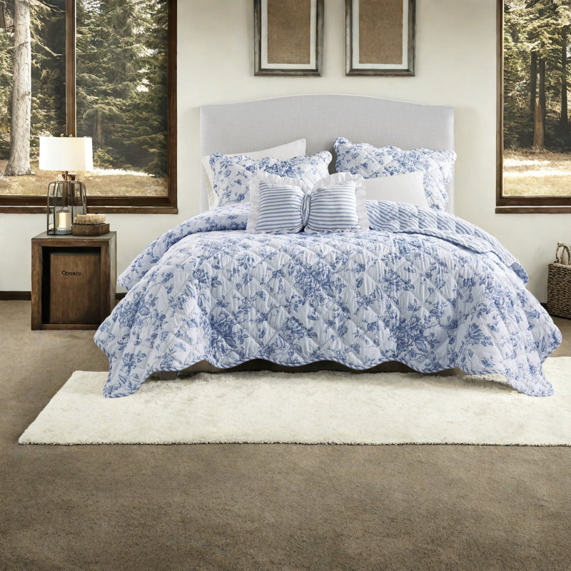 Ensembles de literie réversibles, courtepointe florale en microfibre pour maison moderne