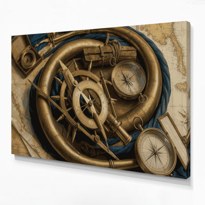 Art mural sur toile "Outils de navigation côtière"
