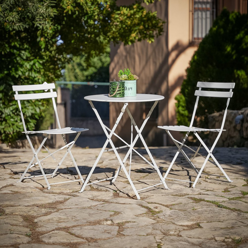Moorhouse 2 Seater Conversation Set, White
