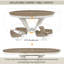 Ensemble de table de salle à manger extensible 5 pièces et 4 chaises rembourrées-1222254560-1222254573