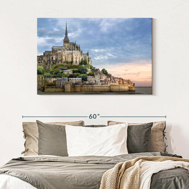 Adella - Mont Saint-Michel historique, H 32 po x l 48 po