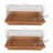 2PCS Bread Display Basket Bread Box with Lid-100137558