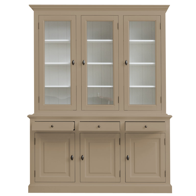 Berardina Display Cabinet, Grey Beige