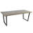 Wilhelm Solid Wood Top Metal Base Dining Table