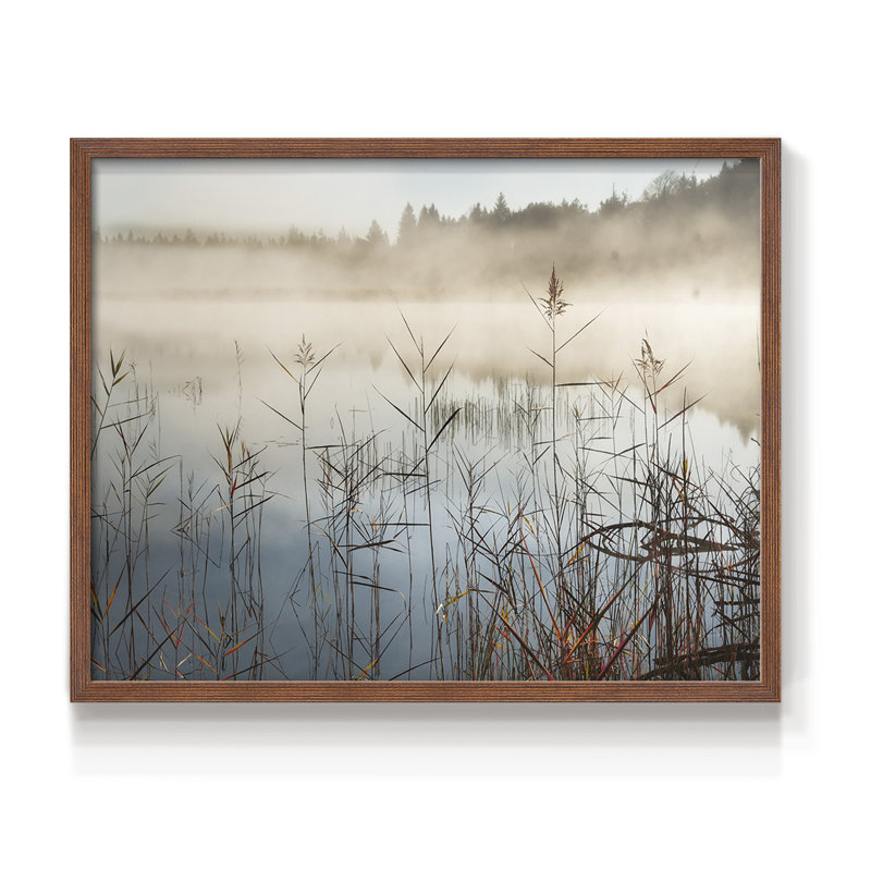 Early Rise -Framed Print - Restickable, H 11 po x l 14 po, Noyer