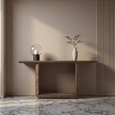 Console en bois massif de style moderne