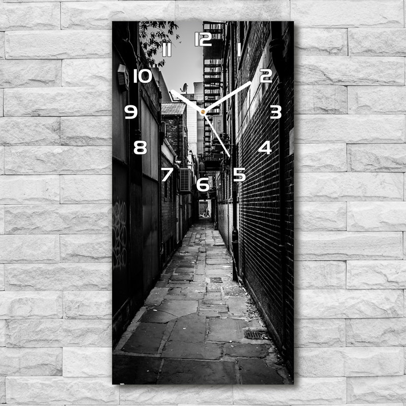 Jermil Glass Wall Clock, White