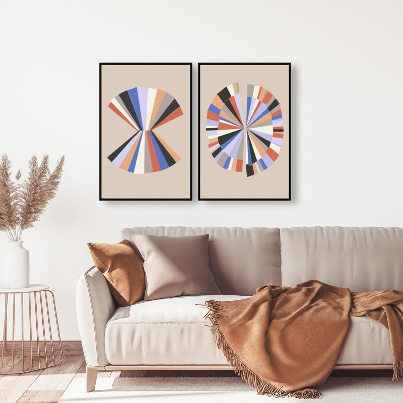 Minimally Perfect Set Set by Oliver Gal, 21"H x 31"W, Black Floater Frame
