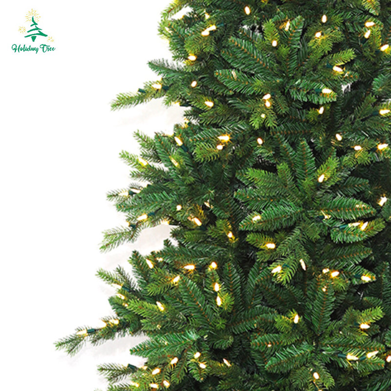 90' H Lighted Artificial Fir Christmas Tree, 3' H
