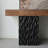 Solid Pine Wave Console Table-373353637