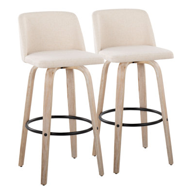 Lakyia Swivel Upholstered Counter Stool