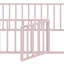 Structure de lit en métal avec clôture et porte-261901842-261901843
