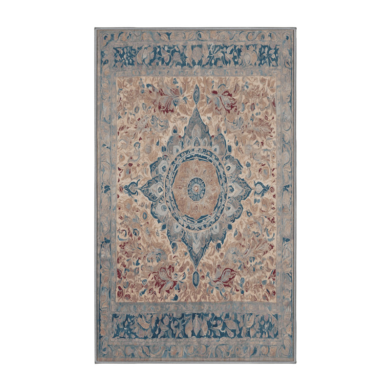Tapis gris soyeux et moelleux, Rectangle 8 pi x 10 pi