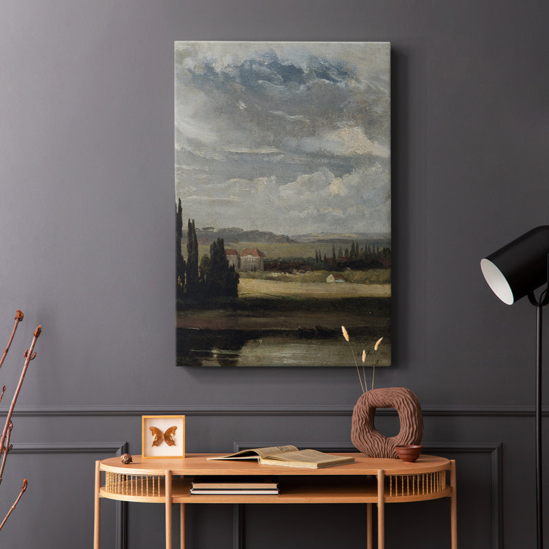 Paysage rétro Cxxxvi - galerie Cavas, H 12 po x l 8 po