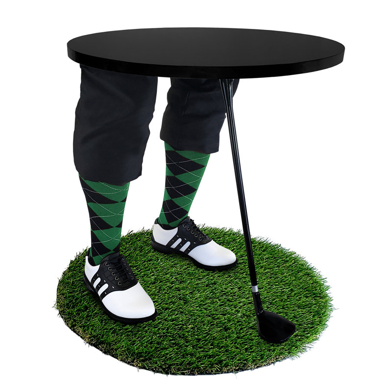 Table de bout abstraite, Noir