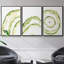 Lichen Halo I - Ensemble de 3 cadres flottants sur toile-97812167-97812165