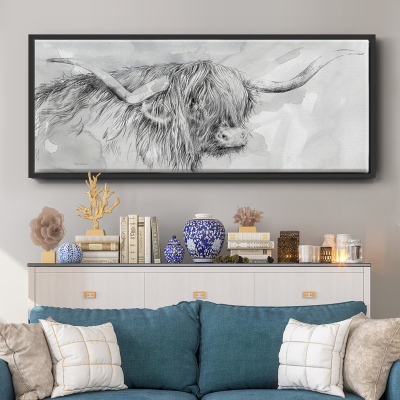Highland Prince- Framed Canvas, 8" H x 20" W