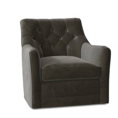 Emery 32" W Tufted Swivel Armchair