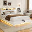 Upholstered Velvet Lift Up Storage Bed-609358645-609358650
