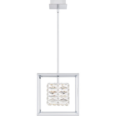 Krenare Integrated LED Polished Chrome Pendant Light