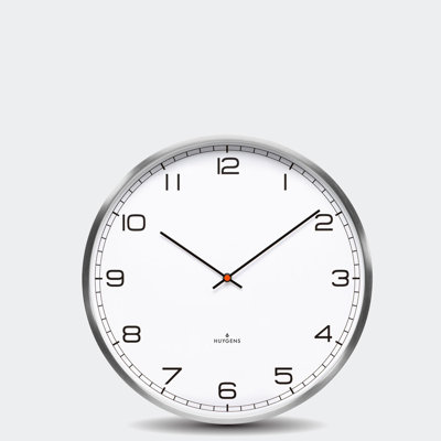 Horloge murale en acier inoxydable