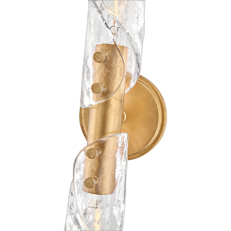 Hinkley Capri Large Two Light Sconce, Distressed Brass