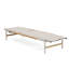 Chaise longue d'extérieur Hargrove Aluminun, siège extérieur en filet, 1 pièce-373593550