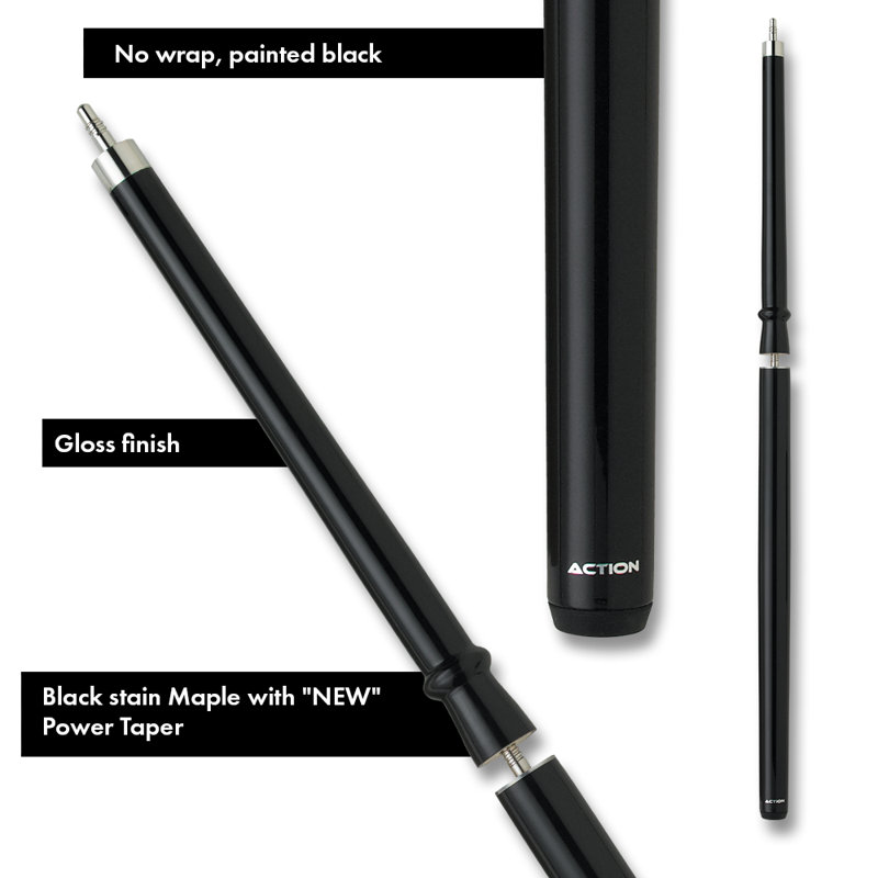 Pool Cue, Black, 18 oz.
