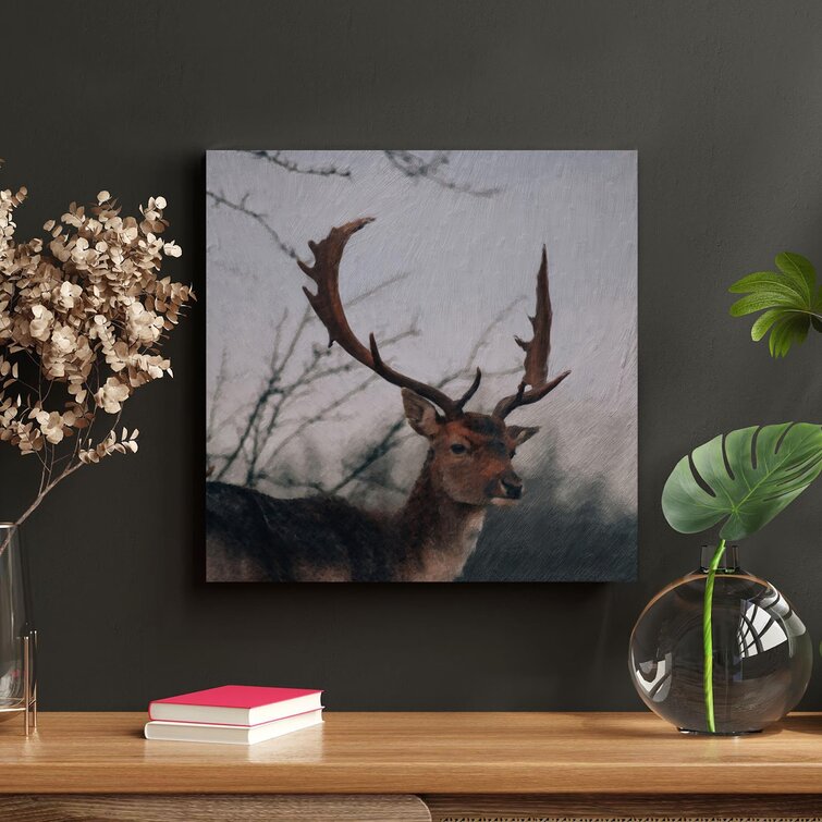 Loon Peak® Portrait Of An Adult Deer On Canvas Print | Wayfair
