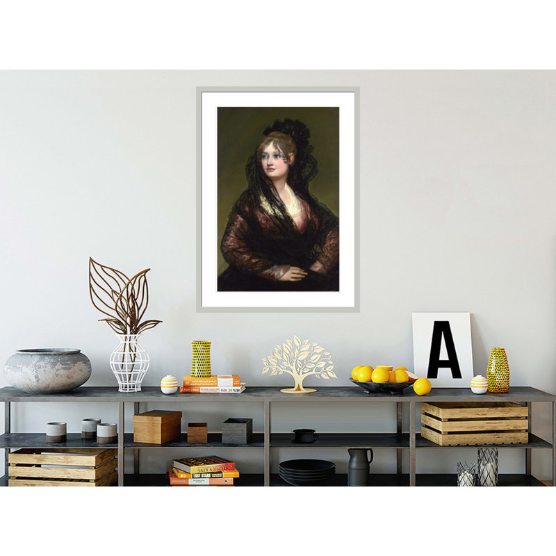 «Dona Isabel de Porcel» par Francisco de Goya, impression giclée encadrée, H 41,5 po x l 30,04 po