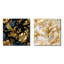 Quartes - Ensemble de 2 collages carrés botaniques abstraits-101852501-101852499