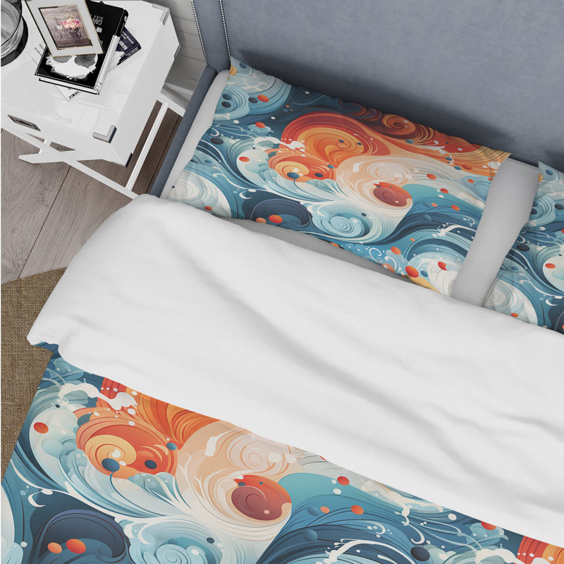 Ensemble de housse de couette Magel, Housse de couette pour très grand lit et 2 très