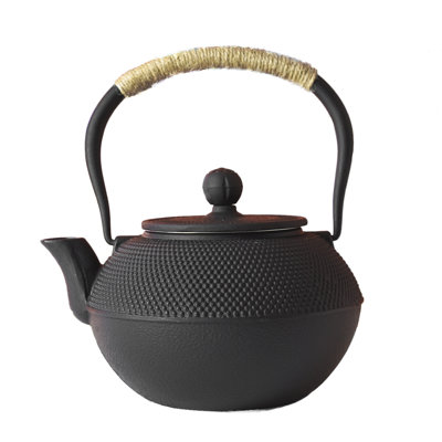 1200ml Cast Iron Classic Black Teapot
