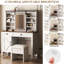 Meuble-lavabo avec miroir coulissant et lumières